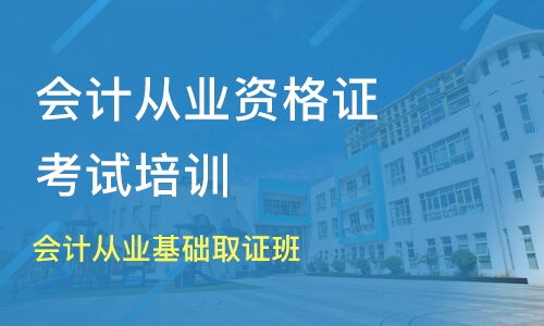 成都会计从业基础取证班 淘学培训助您高效取证